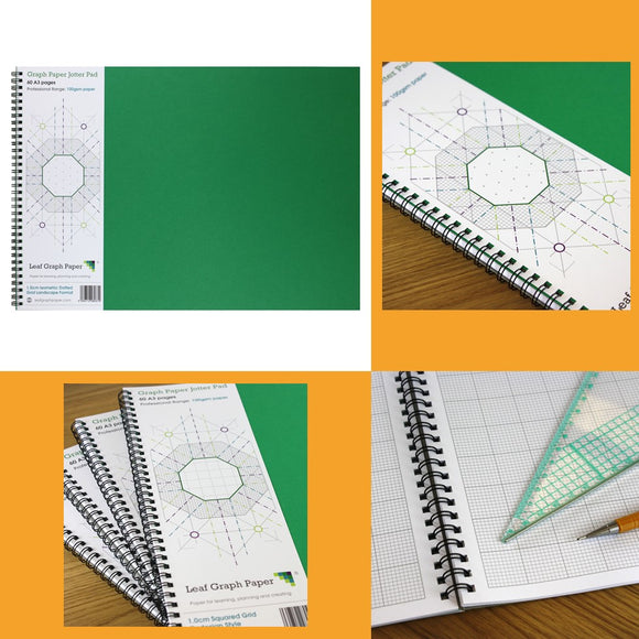 Leaf Graph Paper A3 Professional Jotter Pad Range