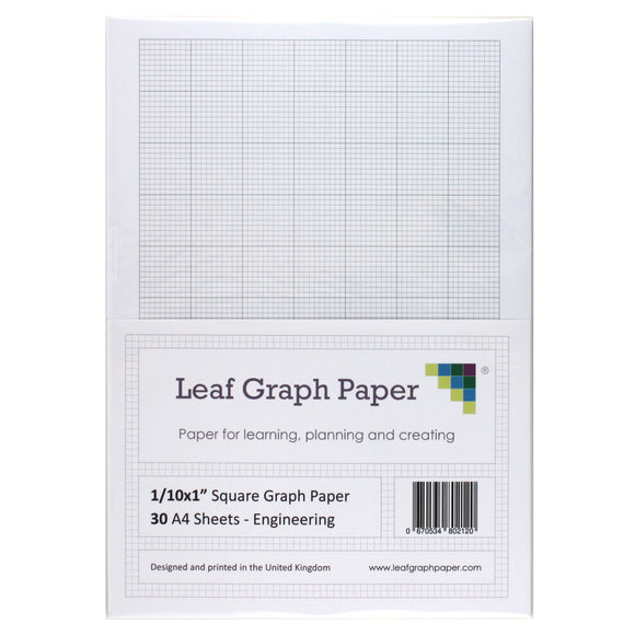 A4 Graph Paper 1/10 Inch 0.1