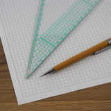 A5 Graph Paper 5mm 0.5cm Squared, 100% Recycled, Plastic Free, 30 Loose Sheets