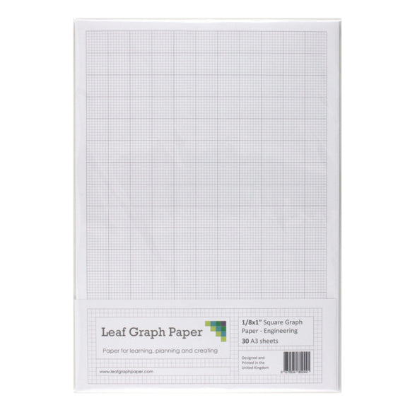 A3 Graph Paper 1/8 inch 0.125