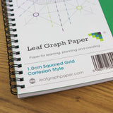 A3 graph paper jotter pad 10mm 1.0cm squared cartesian, 60 pages 100gsm paper