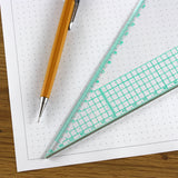 A5 Square Dotted Grid 5mm 0.5cm Graph Paper - 30 Loose-Leaf Sheets - Grey Dots