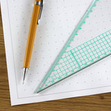 A5 Square Dotted Grid 10mm 1cm Graph Paper - 30 Loose-Leaf Sheets - Grey Dots