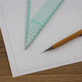 A4 Isometric Dotted Grid 10mm 1cm Graph Paper, 100% Recycled, Plastic Free, 30 Loose Sheets