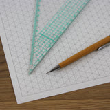 A4 Isometric Graph Paper 10mm 1cm, 100% Recycled, Plastic Free, 30 Loose Sheets