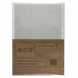 A4 Graph Paper 1mm 0.1cm Squared, 100% Recycled, Plastic Free, 30 Loose Sheets