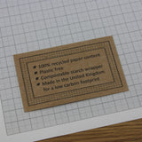 A5 Graph Paper 1mm 0.1cm Squared, 100% Recycled, Plastic Free, 30 Loose Sheets