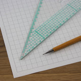 A5 Graph Paper 10mm 1.0cm Squared, 100% Recycled, Plastic Free, 30 Loose Sheets
