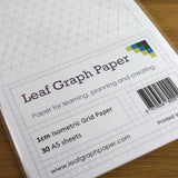 A5 Isometric Graph Paper 10mm 1cm - 30 Loose-Leaf Sheets