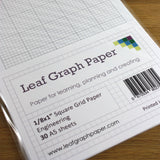 A5 Graph Paper 1/8 inch 0.125" Squared Imperial - 30 Loose-Leaf Sheets - Grey Grid