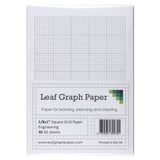 A5 Graph Paper 1/8 inch 0.125" Squared Imperial - 30 Loose-Leaf Sheets - Grey Grid
