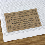 A5 Graph Paper 2mm 0.2cm Squared, 100% Recycled, Plastic Free, 30 Loose Sheets