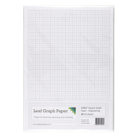 A3 Graph Paper 1/4 inch 0.25