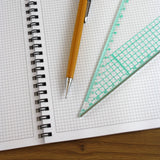 A4 Graph Paper 3mm 0.3cm Squared Jotter Pad, 50 Pages Cartesian Style