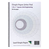 A4 Graph Paper 1/8 Inch 0.125" Squared Jotter Pad - 50 Pages Engineering Style
