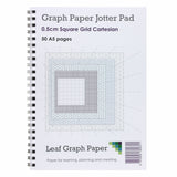 A5 Graph Paper 5mm 0.5cm Squared - Jotter Pad 50 Pages - Cartesian Style