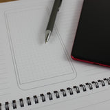Mobile UX / UI Wireframe Jotter Pad for App Design, 50 A4 Pages