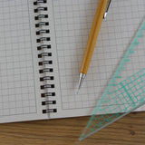 A4 Graph Paper 7mm 0.7cm Squared Cartesian, 100% Recycled Jotter Pad, 56 Pages