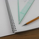 10mm 1.0cm Isometric Dotted Grid Jotter Pad, 110 A4 pages 100gsm, Frosted Covers