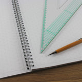 Isometric Graph Paper Jotter Pad 10mm 1.0cm, 110 A4 pages, Frosted Covers, 100gsm Paper