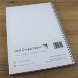 Hexagon Graph Paper Jotter Pad 10mm 1.0cm, 110 A4 pages, Frosted Covers, 100gsm Paper