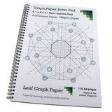 1mm 0.1cm Squared Graph Paper Jotter, 110 A4 pages, Frosted Covers, 100gsm Paper