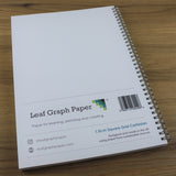 10mm 1.0cm Squared Graph Paper Jotter, 110 A4 pages, Frosted Covers, 100gsm Paper