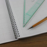 1/10 Inch 0.1" Squared Graph Paper Jotter, 110 A4 pages, Frosted Covers, 100gsm