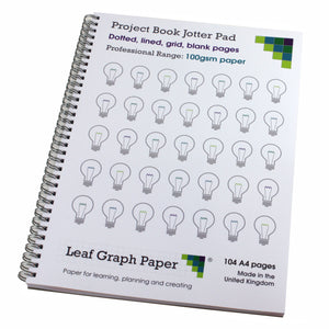 Project Book A4 Jotter Pad - Premium Paper - 104 Pages - Planning