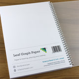 A4 Science Book 1mm Square Grid + 8mm Lined, 110 A4 pages, Frosted Covers, 100gsm Paper