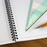 A3 Isometric Dotted Grid Graph Paper 10mm 1cm, 60 Page Jotter, Grey Grid, 100gsm