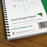 A3 Hexagon Graph Paper 20mm 2cm, 60 Page Jotter Pad, Grey Grid, 100gsm