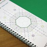 A3 Hexagon Graph Paper 20mm 2cm, 60 Page Jotter Pad, Grey Grid, 100gsm