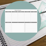 A3 Weekly Planner (Week to View), 60 Page Jotter Desk Pad, 100gsm paper