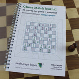 A5 Chess Match Game Score Book Journal, 100gsm Paper, Frosted Covers