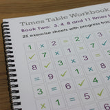 Times Table Workbook KS2 3, 4, 8 and 11 Tables Mix (Ages 6 to 9) Book 2