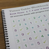 Times Table Workbook KS2 6, 7, 9 and 12 Tables (Ages 6 to 9) Book 3